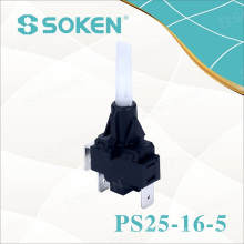 Soken Auto-verrouillage Steamer Push Button Switch PS25-16-5 2pole